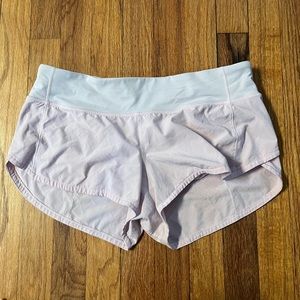 Speed Up Low Rise Lined Short 2.5” Size 6 Light Pink